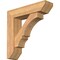 Ekena Millwork Balboa Slat Smooth Bracket w/ Offset Brace, Western Red Cedar, 7 1/2"W x 30"D x 30"H BKT0806X30X30BOA06SWR - alternate 1